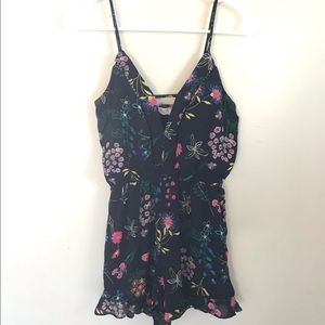 Sienna Sky Navy Floral Romper